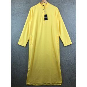 New‎ Stylewe Women's Yellow Twill Long Maxi  Dresses size M